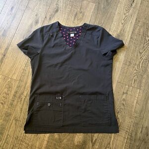 Koi Charcoal Scrub Top